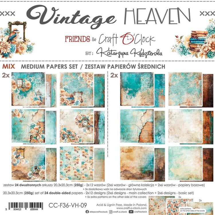 papierblokken/craft o clock/craft-o-clock-vintage-heaven-mix-paper-set-20-3x20-3cm.jpg